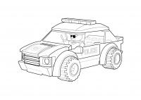 Лего полицейская машина Раскраски машины для мальчиков