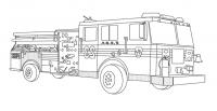 Пожарная машина аэропорта Раскраски машины бесплатно