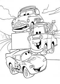 Машина кран из мультфильма Скачать раскраски для мальчиков