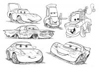 Все машины из мультфильма тачки 2 Скачать раскраски для мальчиков